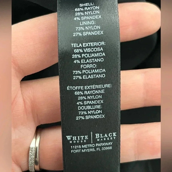 🏠 White House Black Market/ Instantly Slimming/ Black Midi skirt/  Size US 4 - Picture 8 of 12